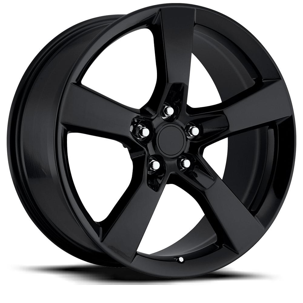 20X9 5X120 +40 HB 66.9 2010 CAMARO GLOSS BLACK WITH CAP-SR1 Performance