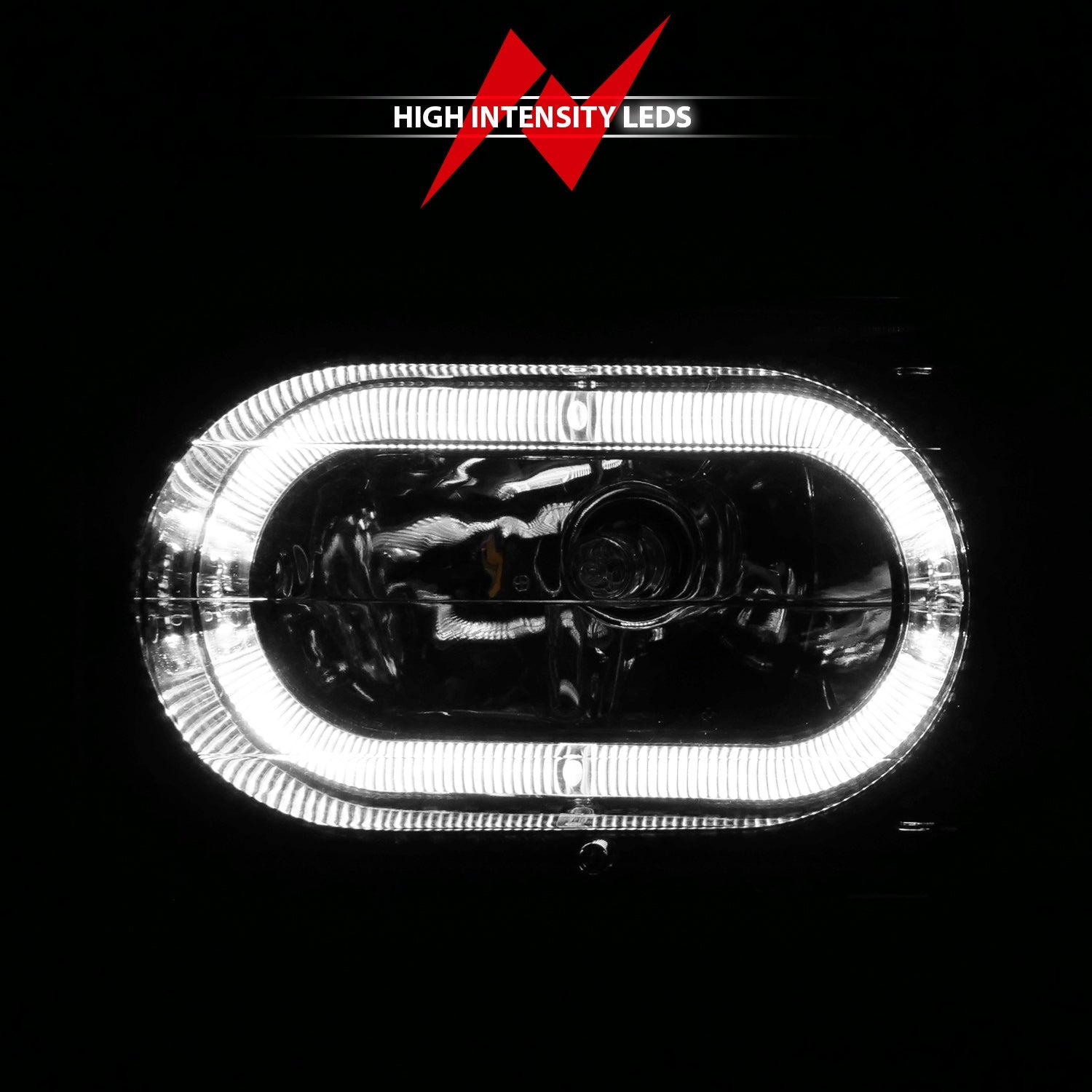 CHEVY/GMC C/K1500/2500 88-98 / C/K3500 88-00 / SUBURBAN 92-99 / BLAZER (FULL-SIZE) 92-94 / TAHOE 95-99 / YUKON 92-99 CRYSTAL HALO HEADLIGHTS CARBON