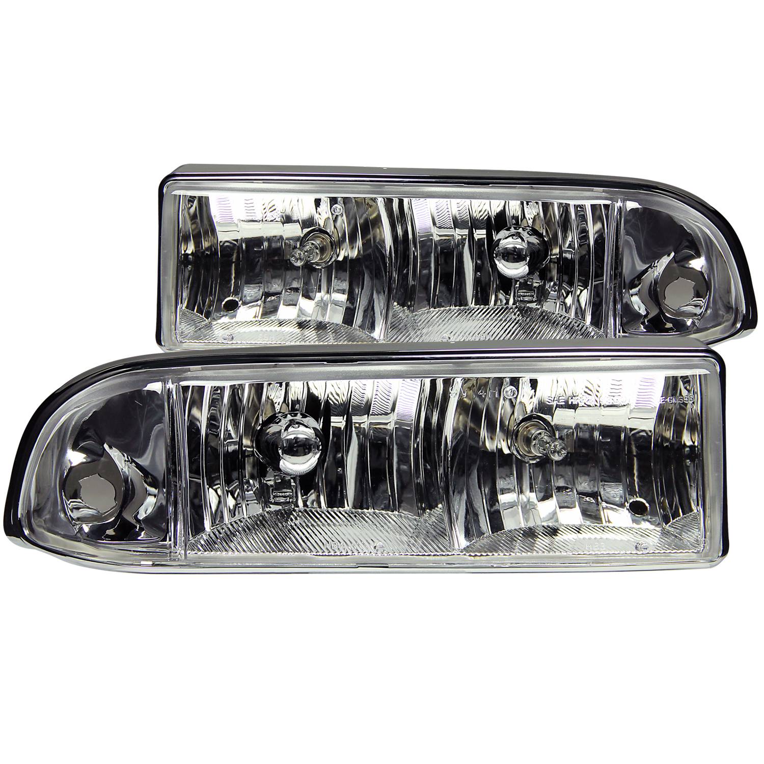 CHEVY S-10 / S-10 BLAZER 98-04 CRYSTAL HEADLIGHTS CHROME