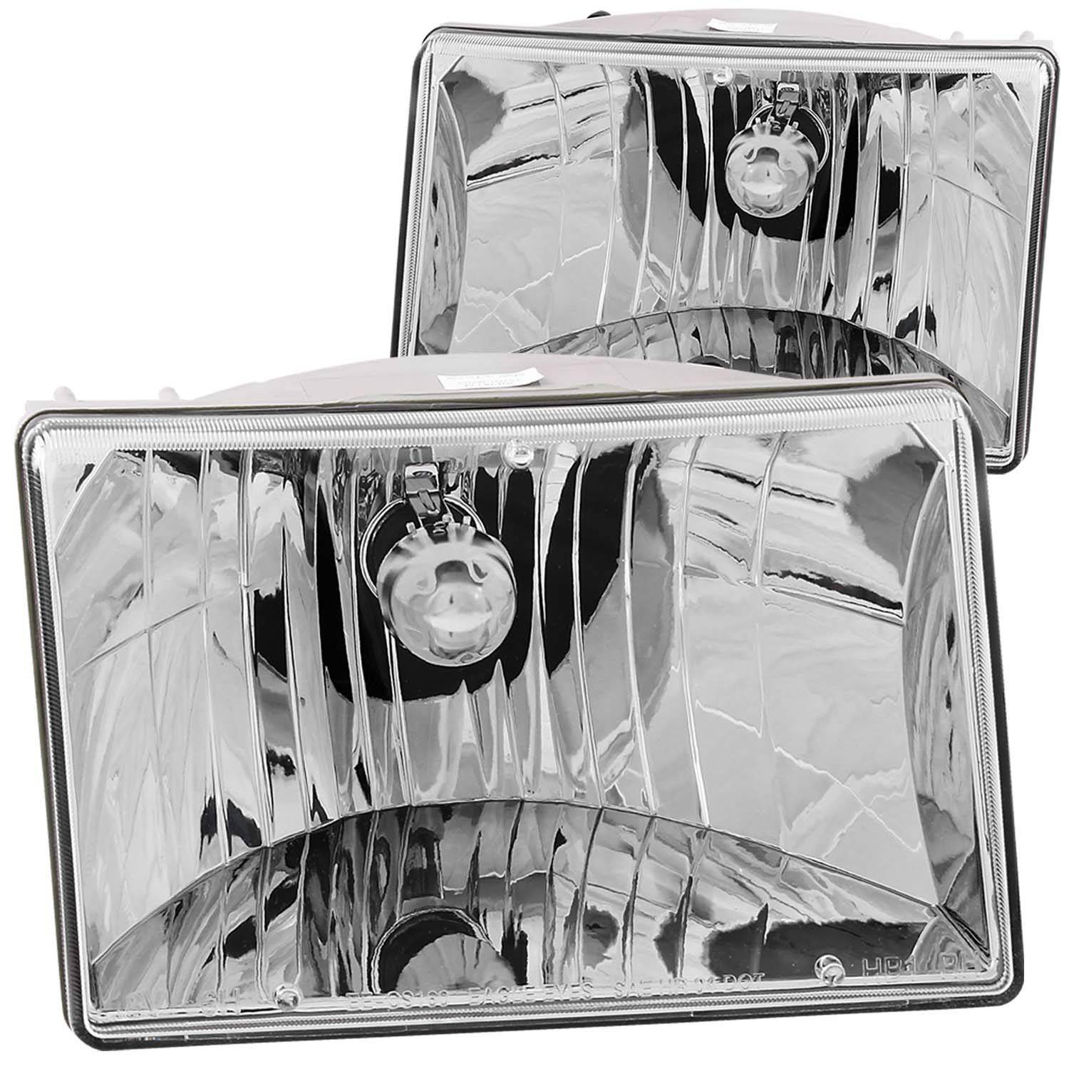 JEEP GRAND CHEROKEE 93-98 CRYSTAL HEADLIGHTS CHROME