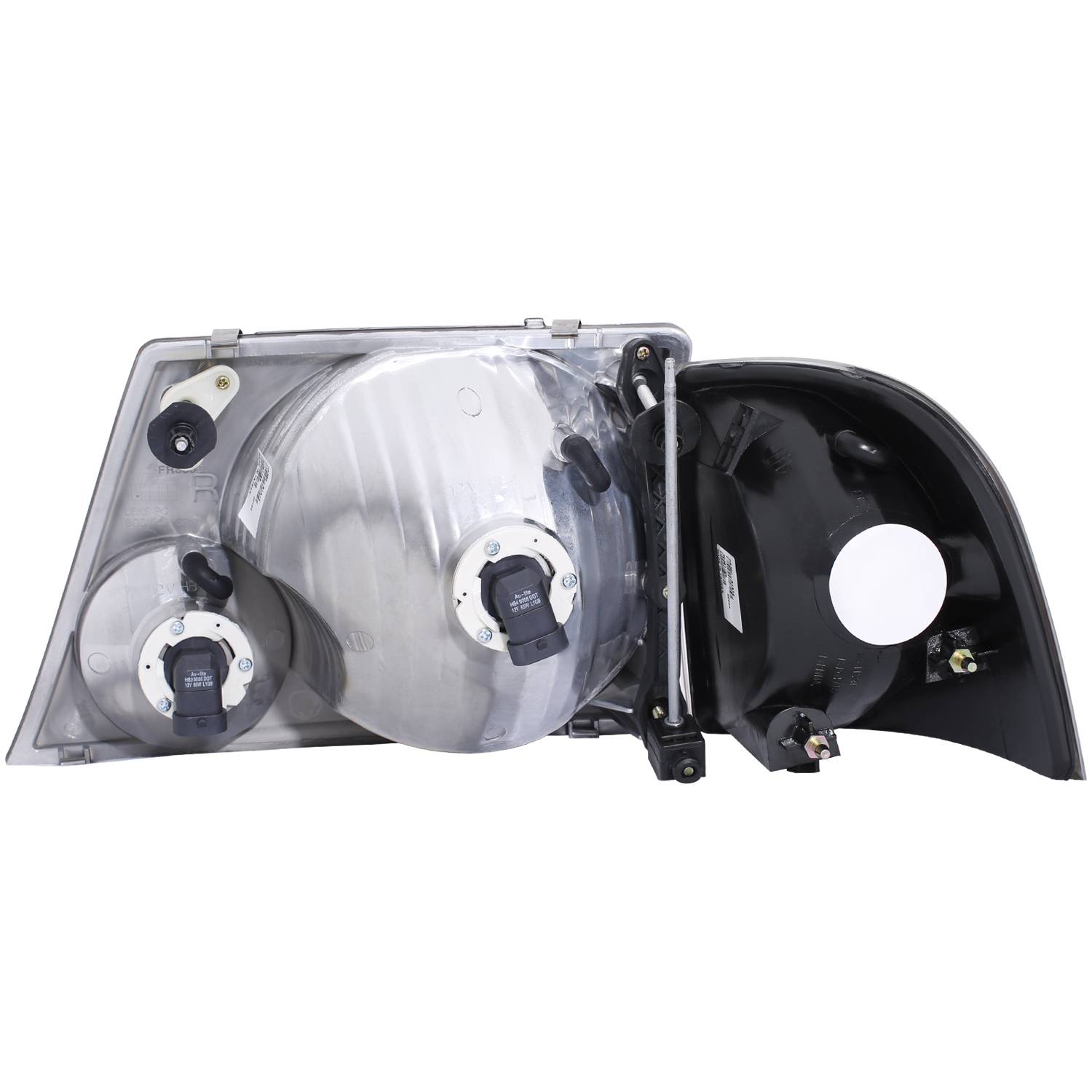 FORD EXPLORER 02-05 CRYSTAL HEADLIGHTS BLACK W/ CORNER LIGHT 2PC