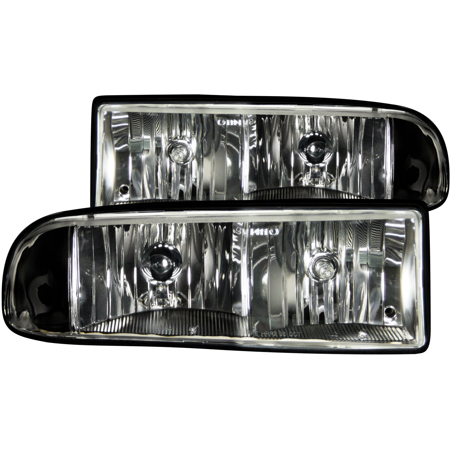 CHEVY S-10 / S-10 BLAZER 98-04 CRYSTAL HEADLIGHTS BLACK