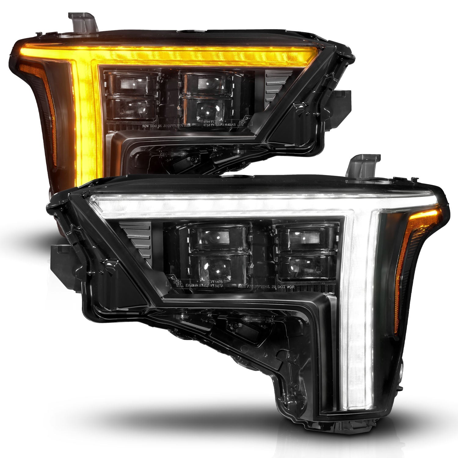 TOYOTA TUNDRA 22-26 / SEQUOIA 23-26 Z-SERIES FULL LED PROJECTOR HEADLIGHTS BLACK W/ DRL SWITCH & INITIATION (DOES NOT FIT MODELS WITH FACTORY LED PROJECTORS)