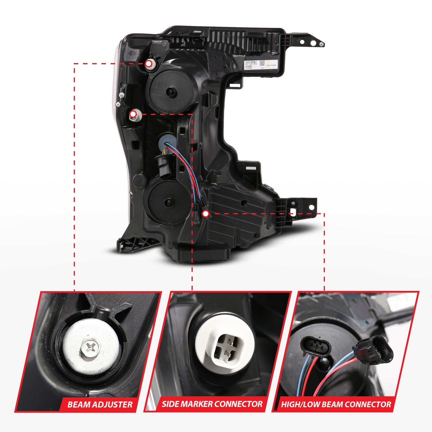 FORD F-250/F-350 SUPER DUTY 20-22 Z-SERIES FULL LED PROJECTOR HEADLIGHTS BLACK HOUSING W/ INITIATION & SEQUENTIAL (FACTORY HALOGEN MODELS ONLY)