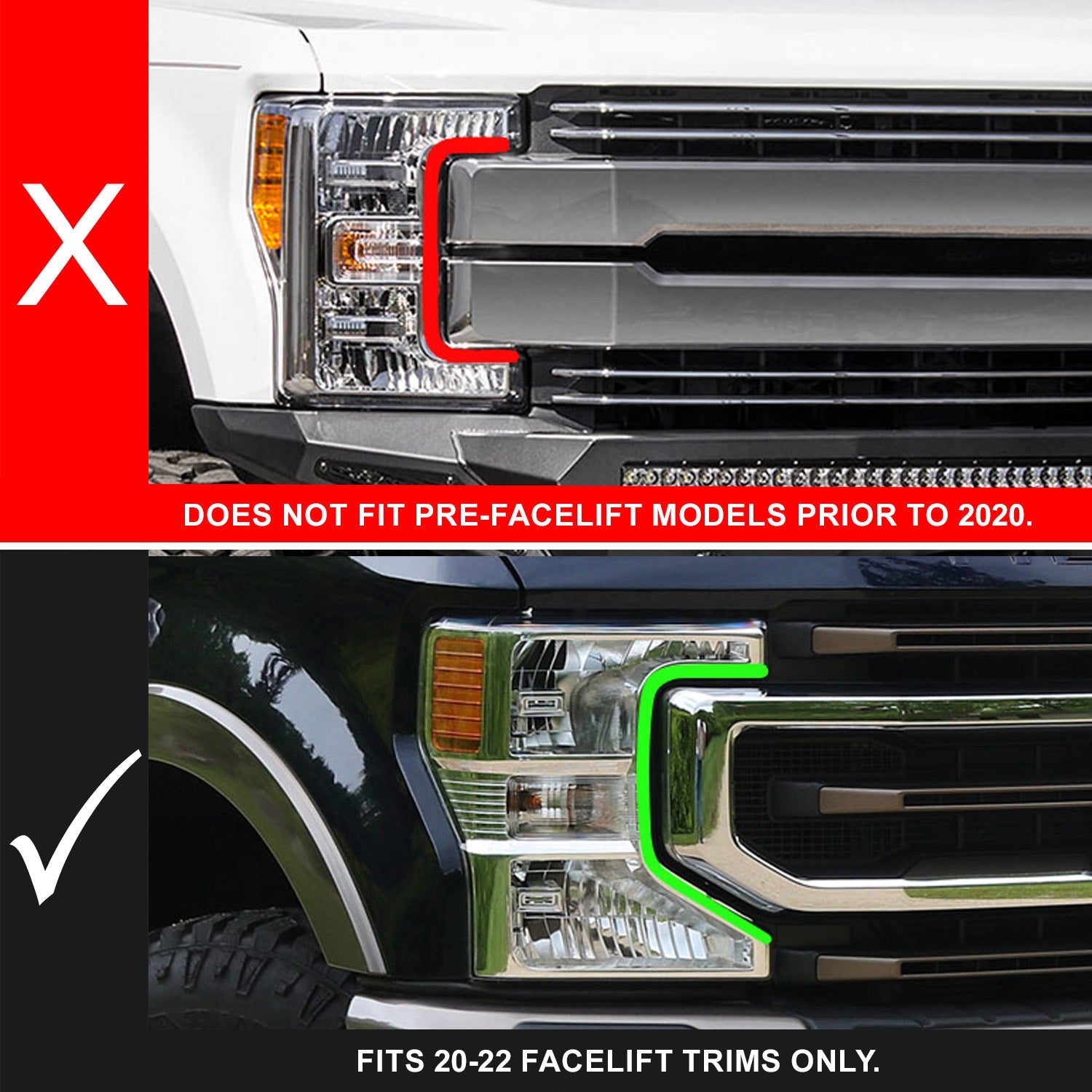 FORD F-250/F-350 SUPER DUTY 20-22 Z-SERIES FULL LED PROJECTOR HEADLIGHTS BLACK HOUSING W/ INITIATION & SEQUENTIAL (FACTORY HALOGEN MODELS ONLY)
