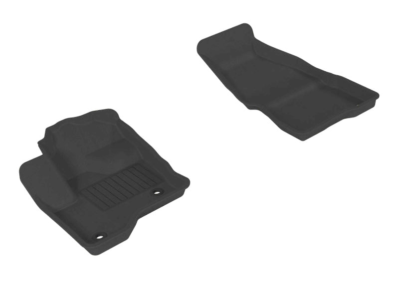 3D MAXpider 2009-2019 Ford Flex Kagu 1st Row Floormat - Black-SR1 Performance
