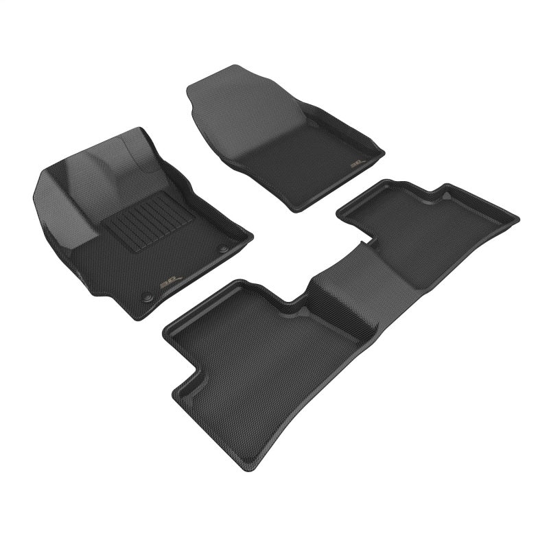3D MAXider 22-23 Toyota Corolla Cross FWD Kagu Black Floor Mats - Row 1/2-SR1 Performance