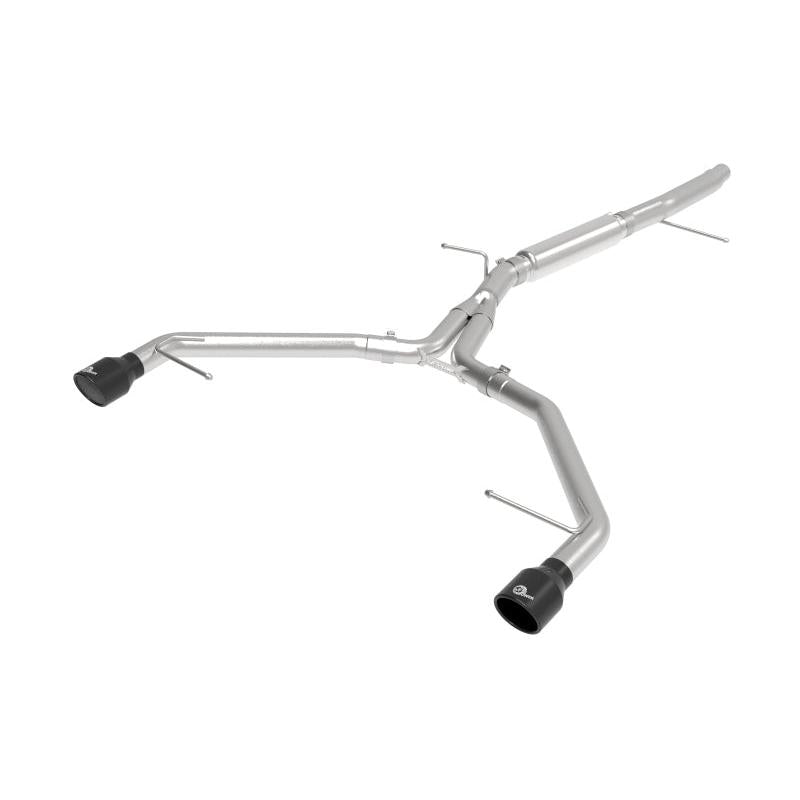 aFe 17-19 Audi A4 (L4-2.0L) MACH Force-Xp Stainless Steel Axle-Back Exhaust System - Black Tip-SR1 Performance