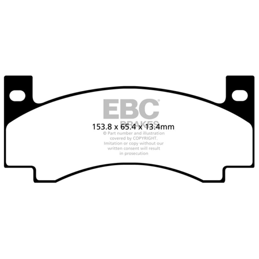 EBC Yellowstuff Front Brake Pads for 1971-1972 Dodge B200 and B300 Vans – High-Performance Street and Track Use