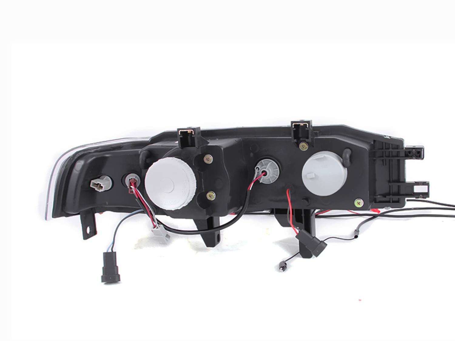 HONDA ACCORD 90-93 PROJECTOR HEADLIGHTS BLACK CLEAR