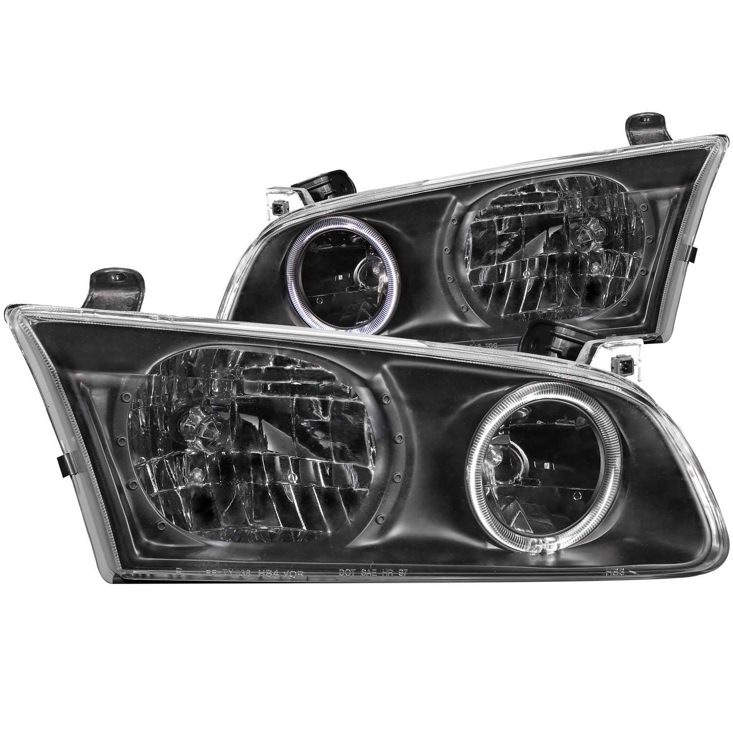TOYOTA CAMRY 00-01 4DR CRYSTAL HALO HEADLIGHTS BLACK