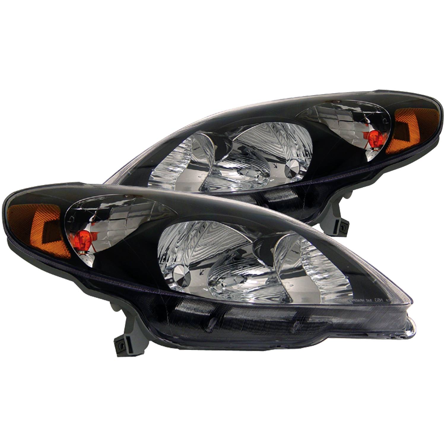 TOYOTA MATRIX 03-08 CRYSTAL HEADLIGHTS BLACK