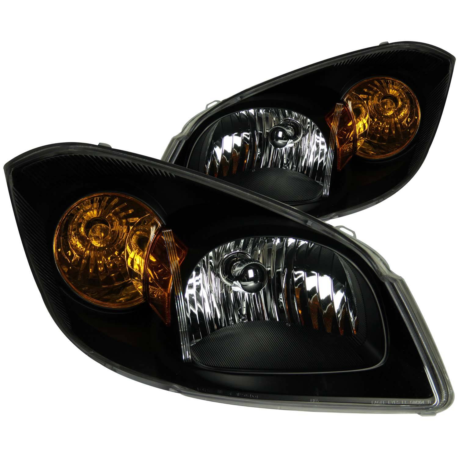 CHEVY COBALT 05-10 / PONTIAC G5 07-09 CRYSTAL HEADLIGHTS BLACK