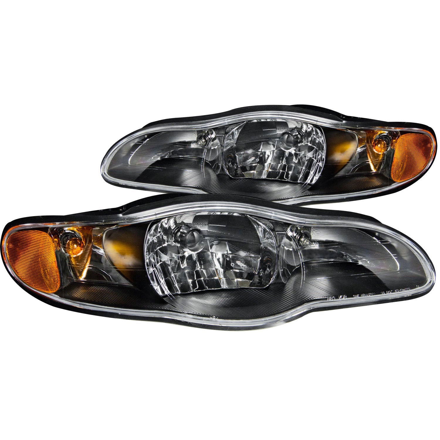 CHEVY MONTE CARLO 00-05 CRYSTAL HEADLIGHTS BLACK