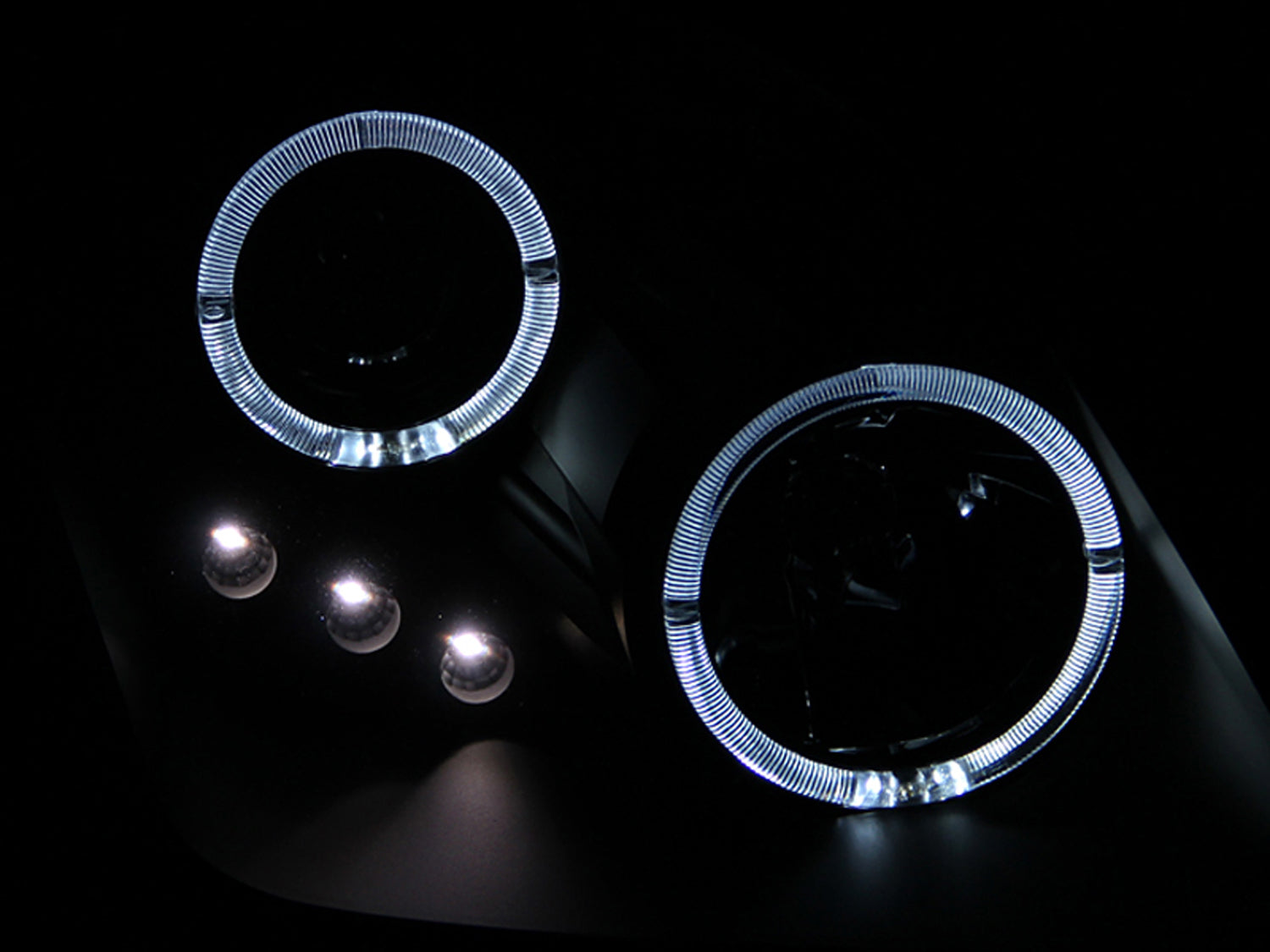 HONDA PRELUDE 97-01 PROJECTOR LED HALO HEADLIGHTS BLACK