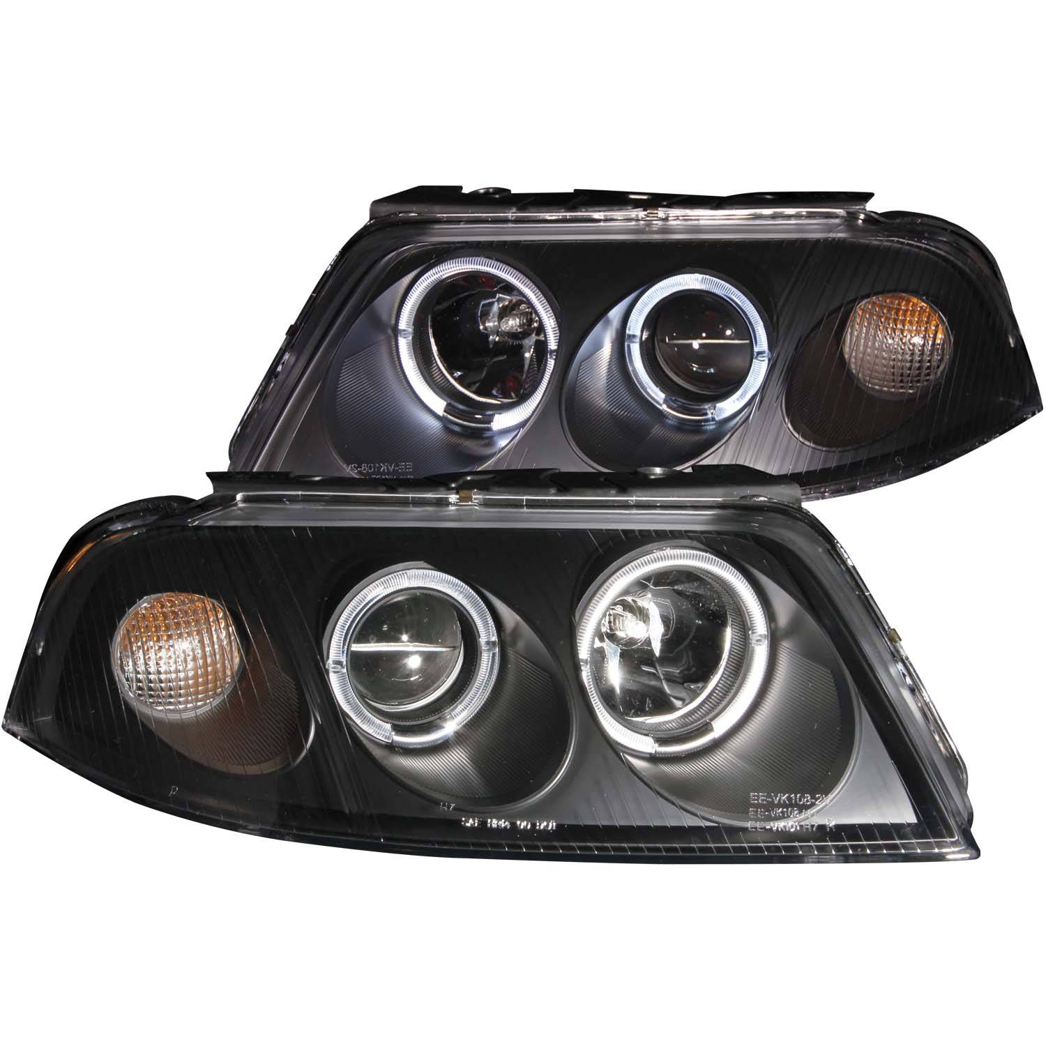 VOLKSWAGEN PASSAT 01-05 G2 PROJECTOR HEADLIGHTS BLACK W/ HALO
