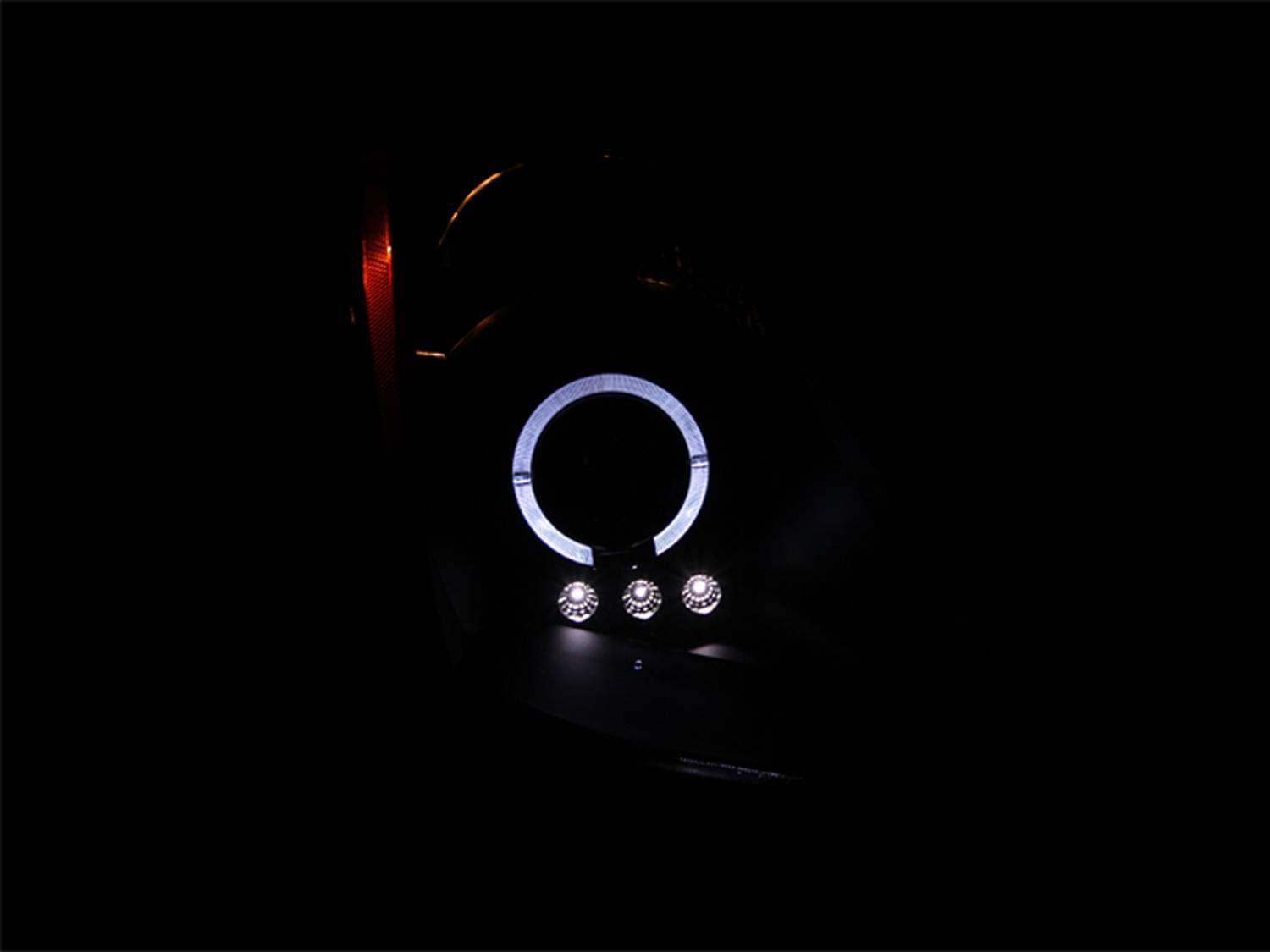 NISSAN 350Z 03-05 PROJECTOR HEADLIGHTS HALO BLACK (FOR HALOGEN MODELS)