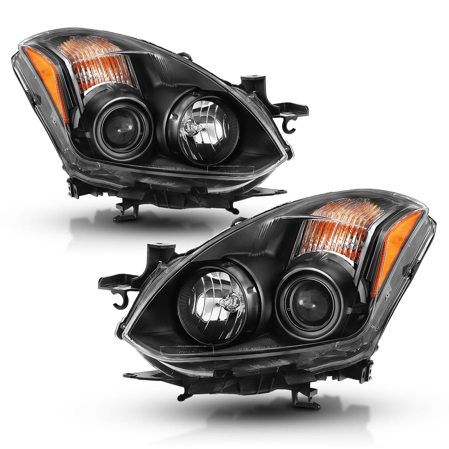 NISSAN ALTIMA 10-13 2DR/COUPE PROJECTOR HEADLIGHTS BLACK (FOR HALOGEN MODELS ONLY)