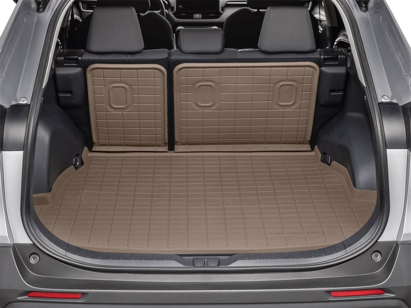WeatherTech SeatBack Cargo Liner HP with Bumper Protector for Toyota RAV4 (Incl. Hybrid) - Tan