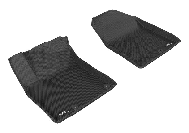 3D MAXpider 2017-2019 Hyundai/Kia Ioniq/Niro Kagu 1st Row Floormat - Black-SR1 Performance