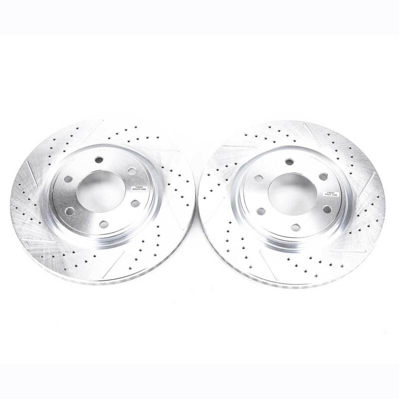 Power Stop 08-10 Infiniti QX56 Front Evolution Drilled & Slotted Rotors - Pair-SR1 Performance