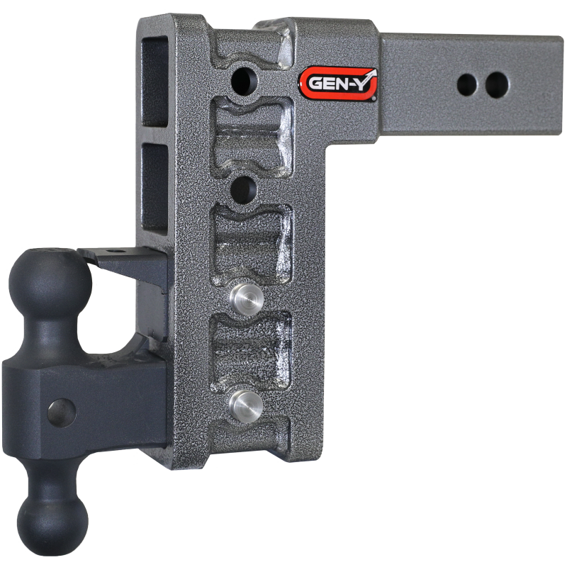 Gen-Y Mega Duty 3in Shank 9in Drop 3.5K TW 32K Hitch w/GH-0161 Dual-Ball/GH-0162 Pintle Lock