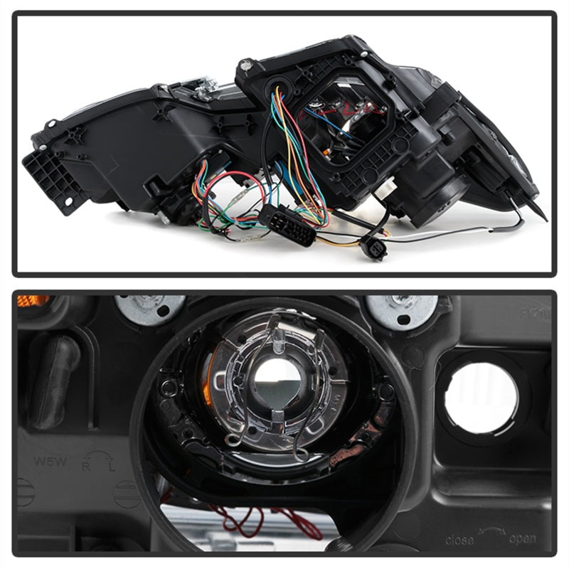 Spyder Lexus GS 300 / 350 / 450 06-11 Headlights - HID Model Only - Black PRO-YD-LG06-HID-DRL-BK