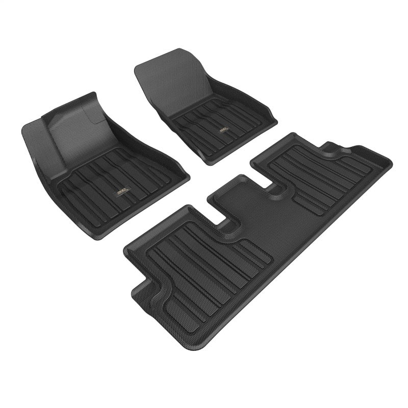 3D Maxpider 2024 Tesla Model 3 Elitect Floor Mat 1st/2nd Row-SR1 Performance