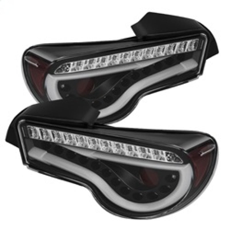 Spyder Scion FRS 12-14/Subaru BRZ 12-14 Light Bar LED Tail Lights Black ALT-YD-SFRS12-LBLED-BK