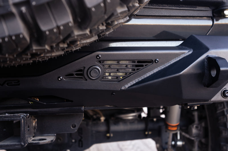 DV8 Offroad Spec Series Rear Bumper for 2018-2023 Jeep Wrangler JL - High Clearance Rock Crawling Bumper with D-Ring Mounts and Trail Lighting