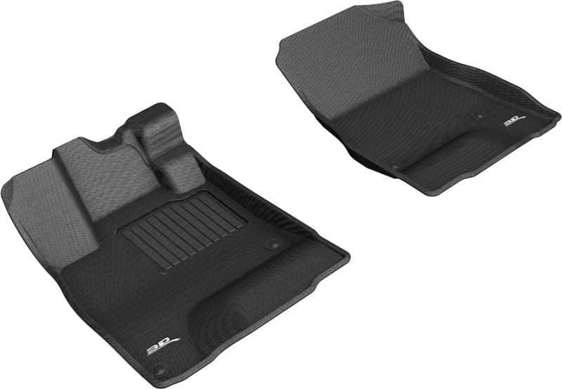 3D MAXpider 2018-2019 Honda Clarity Plug-in Hybrid Kagu 1st Row Floormat - Black-SR1 Performance