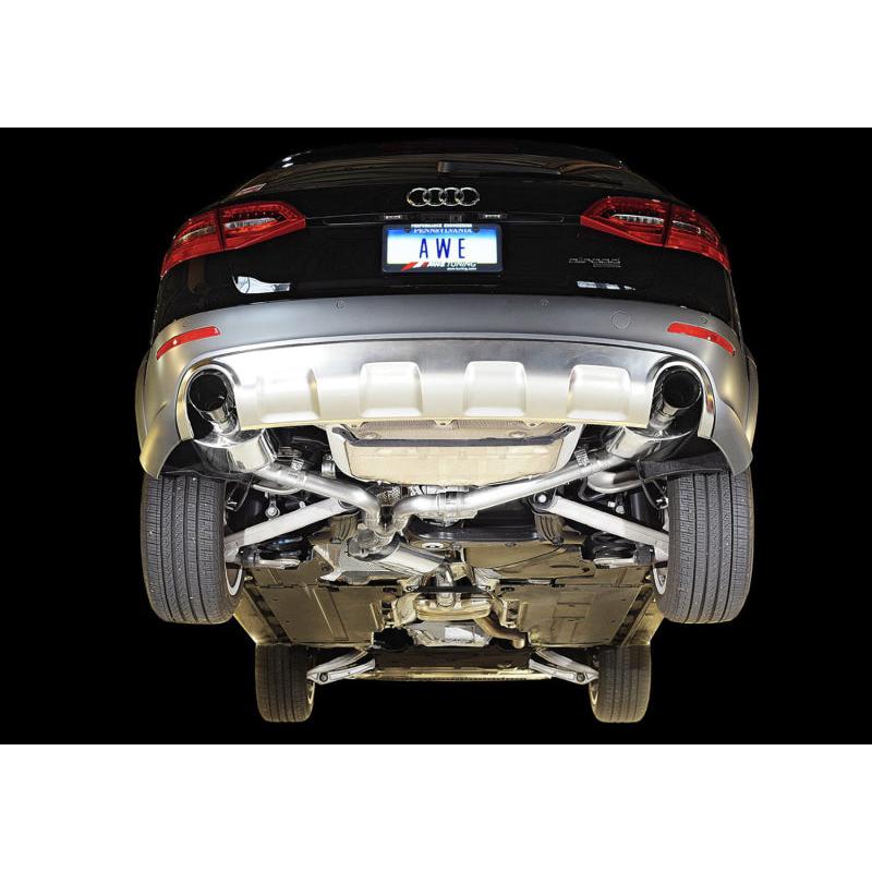 AWE Tuning Audi B8.5 All Road Touring Edition Exhaust - Dual Outlet Polished Silver Tips