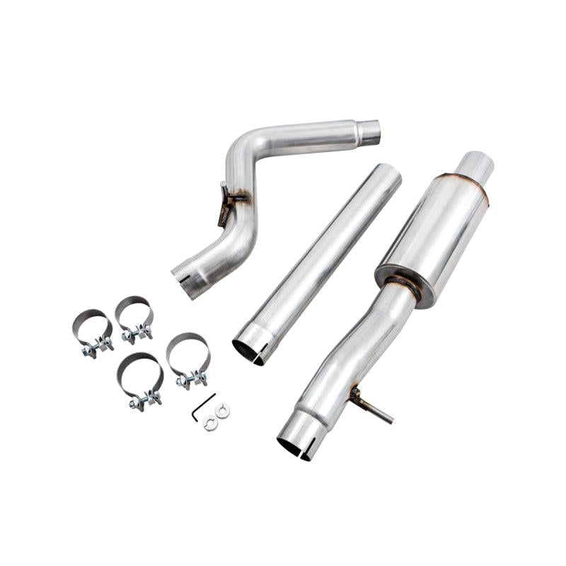 AWE Tuning 07-18 Jeep Wrangler JK/JKU 3.6L Tread Edition Axle-Back Dual Exhaust - Chrome Silver Tips