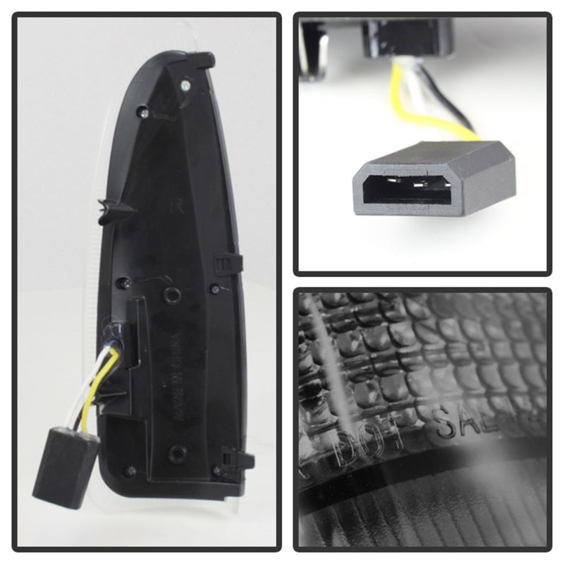 xTune Ford Superduty F250-F650 03-07 Amber LED Mirror Signal Lens - Smoke ACC-LED-FDSD99-MR-SM-SR1 Performance