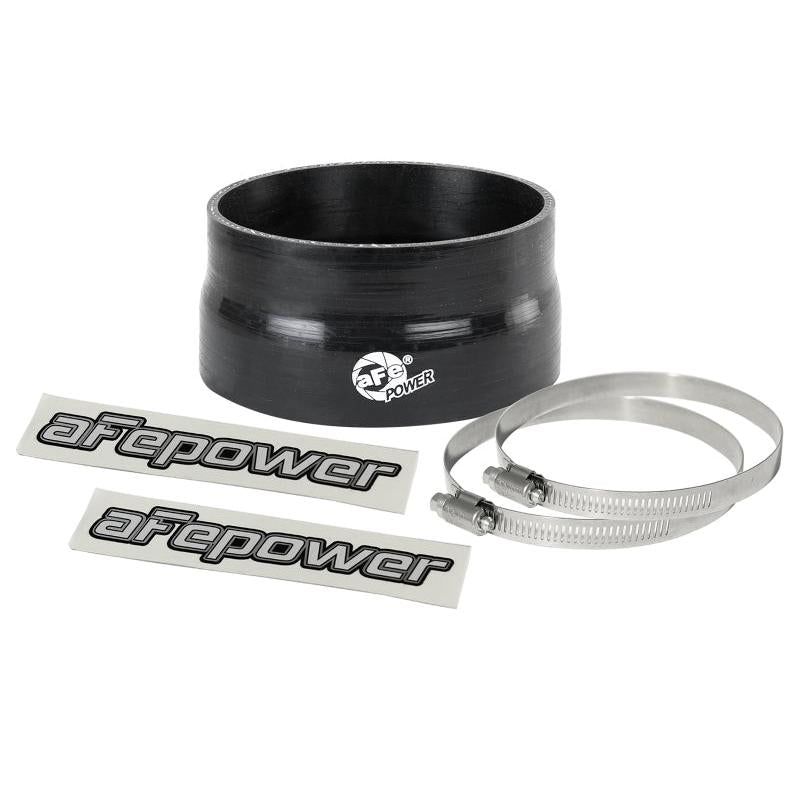 aFe Magnum FORCE CAI Univ. Silicone Coupling Kit (4in to 3.8in ID / 2in L) Reducer Coupler - Black-SR1 Performance