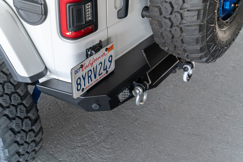 DV8 Offroad 2018 Jeep Wrangler JL MTO Series Rear Bumper with Optional Tire Carrier - Heavy-Duty Off-Road Protection