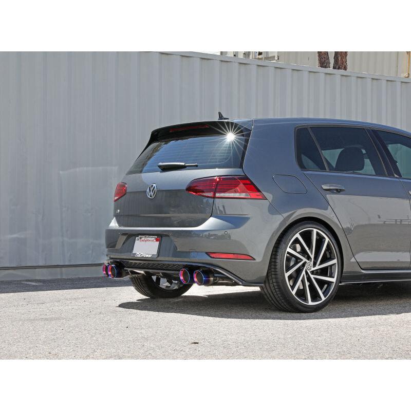 afe POWER MACH Force-Xp 15-19 Volkswagen Golf R L4-2.0L(T) 304 SS Cat-Back Exhaust System Blue Tips-SR1 Performance