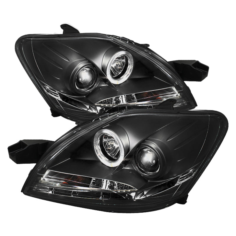Spyder Toyota Yaris 07-11 4Dr Projector Headlights LED Halo DRL Blk PRO-YD-TYA074D-DRL-BK-SR1 Performance
