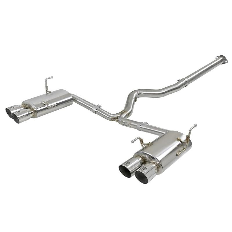aFe Takeda 3in SS Exhaust Cat-Back 15-16 Subaru WRX/STI 2.0L/2.5L Polished Tips-SR1 Performance