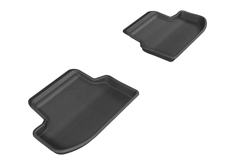 3D MAXpider 2015-2020 BMW 5 Series F10 Kagu 2nd Row Floormats - Black-SR1 Performance