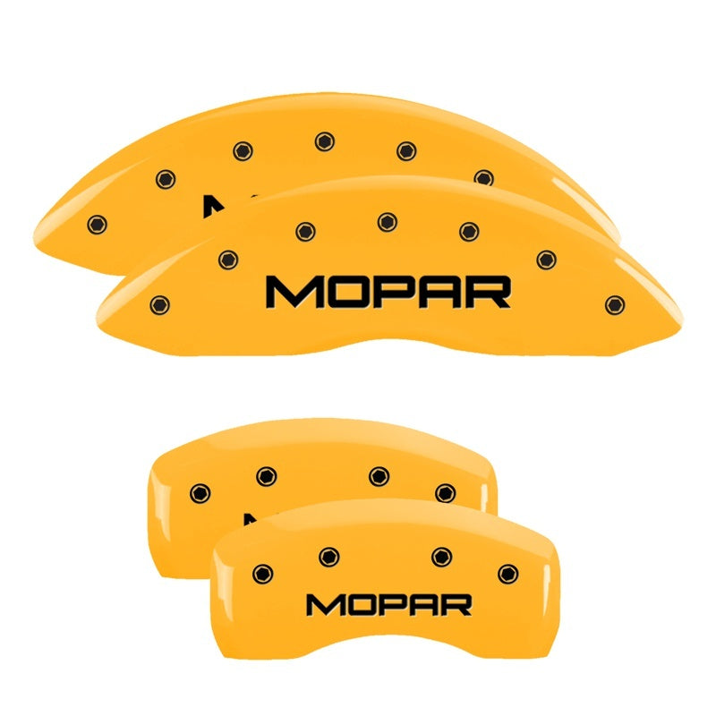 MGP Brake Caliper Covers for Chevrolet Corvette 1997-2004 * Yellow Finish with Black Engraving, Set of 4