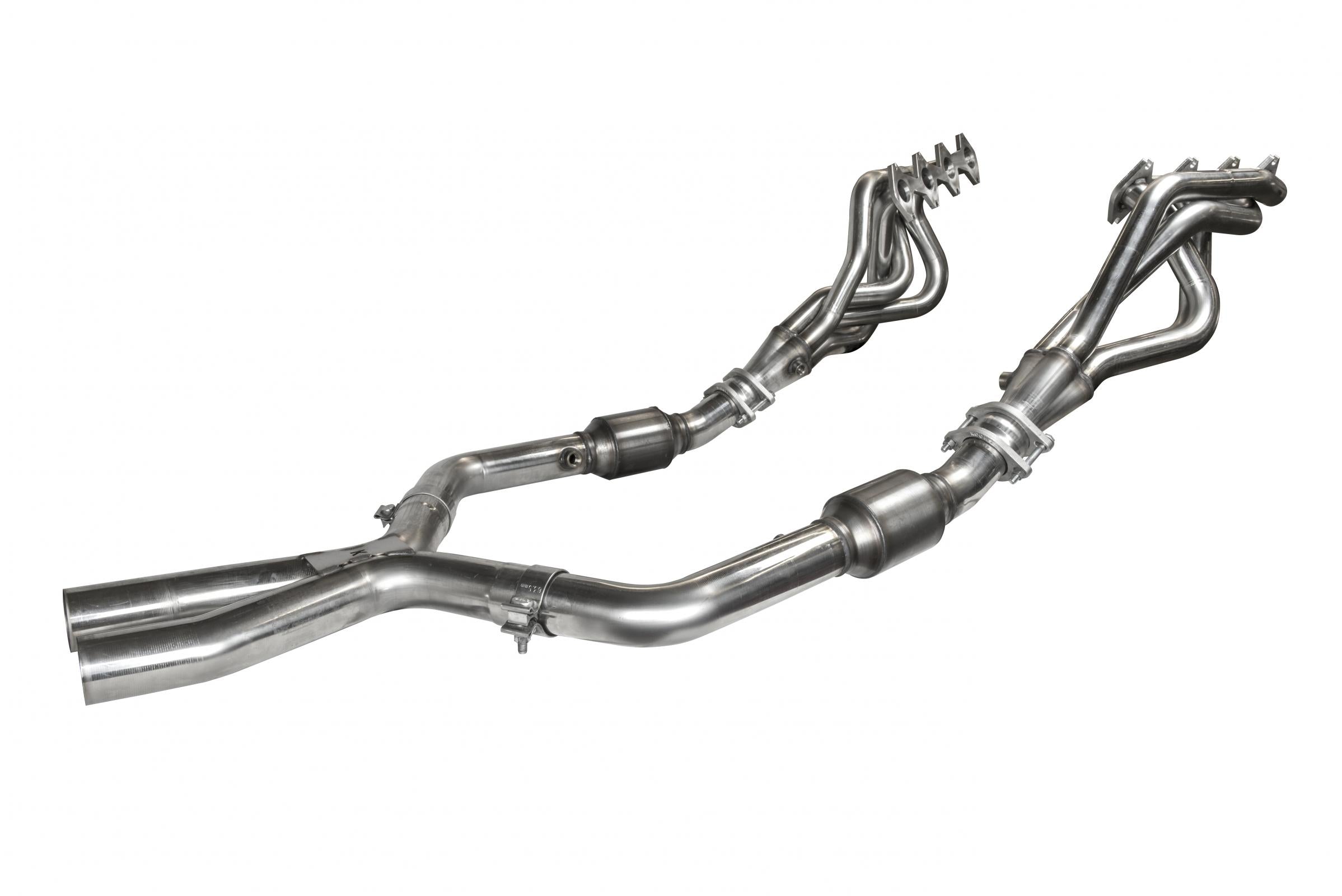 1-5/8" Headers and 2-1/2" Catted X-Pipe Kit. 2005-2010 Mustang GT 4.6L 3V.