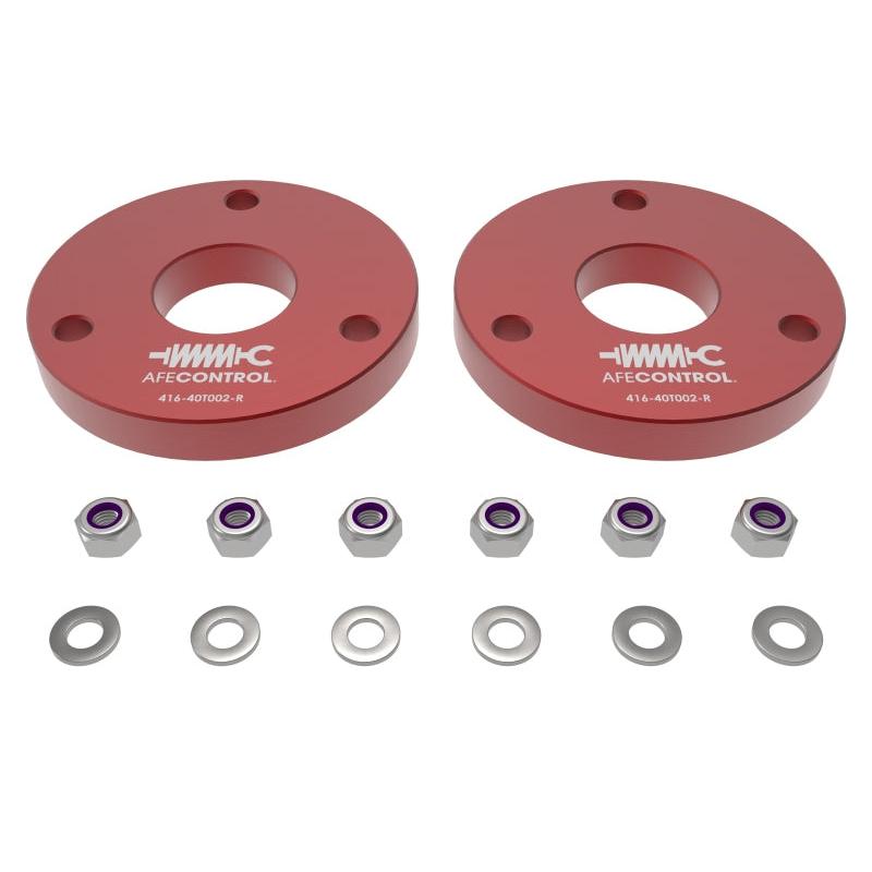 aFe CONTROL 23-24 Chevrolet Colorado ZR2 / GMC Canyon AT4X L4 2.7L (t) 1.25in Leveling Kit - Red