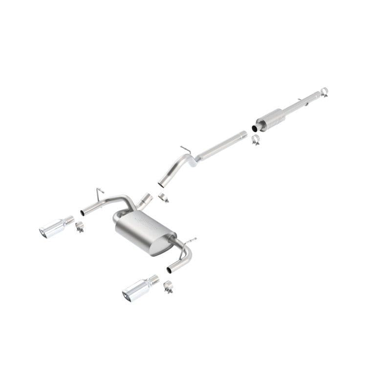 Borla 12-16 Jeep Wrangler JK 3.6L AT/MT 4Wheel 4dr Truck Single Split Rear Exit Catback Exhaust