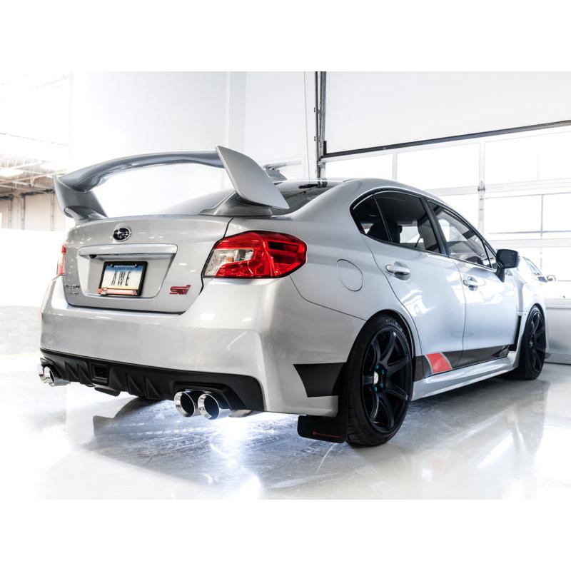 AWE Tuning Subaru STI VA / WRX GV / STI GV Sedan Touring Edition Exhaust - Chrome Silver Tip (102mm)