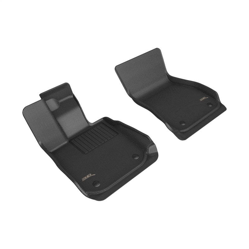 3D Maxpider 2020+ BMW 8 Series Coupe/Convertible RWD Kagu 1st Row Floormat - Black-SR1 Performance