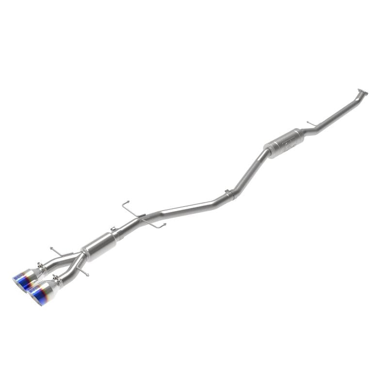 aFe Takeda 2.5in 304 SS Cat-Back Exhaust System w/ Blue Tips 17-20 Honda Civic Si Sedan I4 1.5L-SR1 Performance