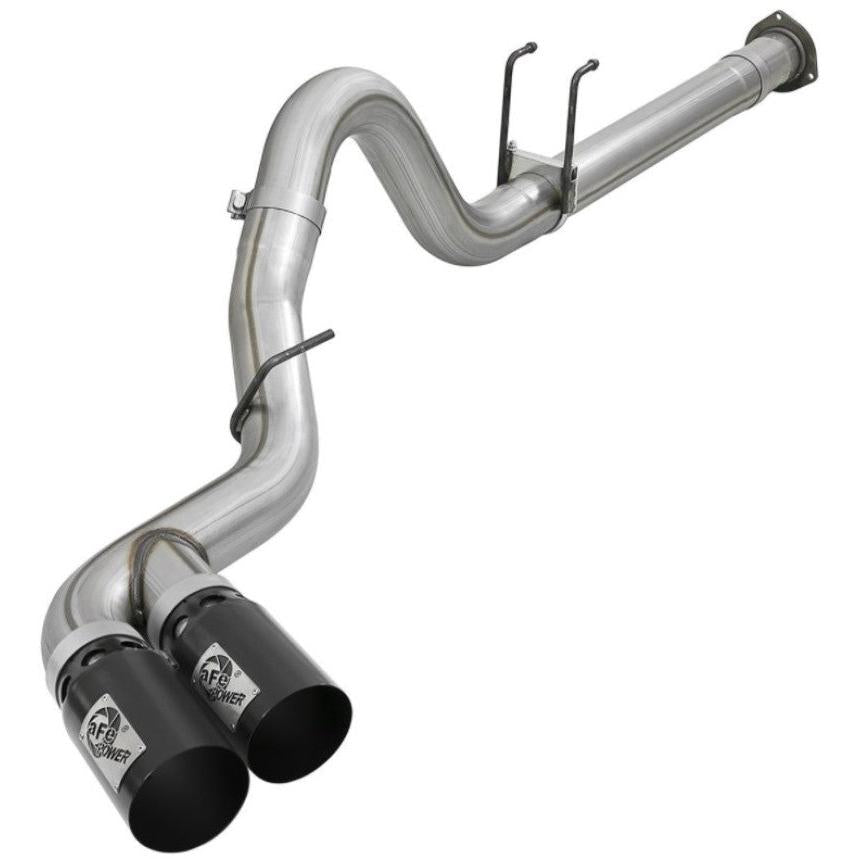 aFe Power 11-14 Ford F250/F350 6.7L Diesel Rebel XD 4in 409 SS DPF-Back Exhaust System - Black Tips-SR1 Performance
