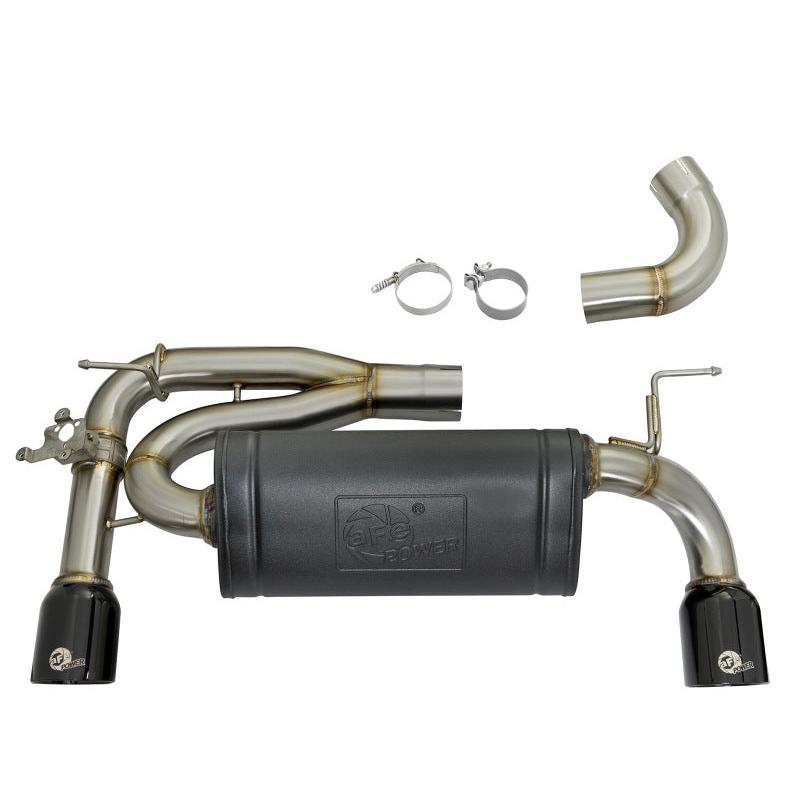 aFe MACHForce XP 16-17 BMW 340i/iX 440i/iX L6-3.0L (t) SS Axle-Back Exhaust w/Black Tip-SR1 Performance