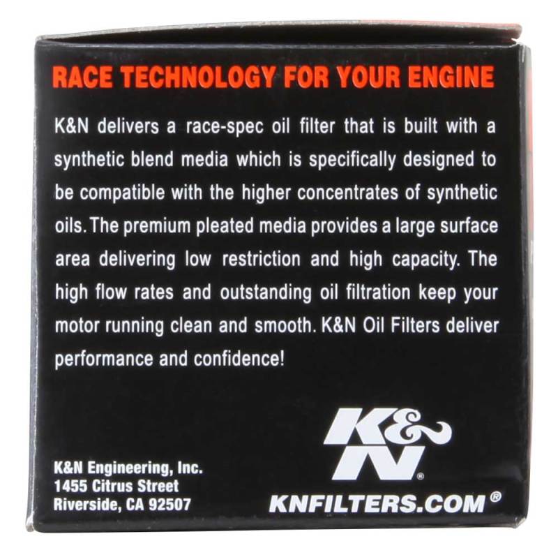 K&N Suzuki / Arctic Cat / Kawasaki / Yamaha 1.75in OD x 2.125in H Oil Filter-SR1 Performance